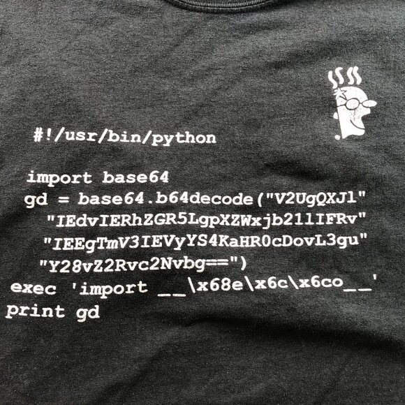 Gildan Men T-Shirt Large Short Sleeve Dry Blend GoDaddy Graphic Black Tee Casual - Picture 6 of 11